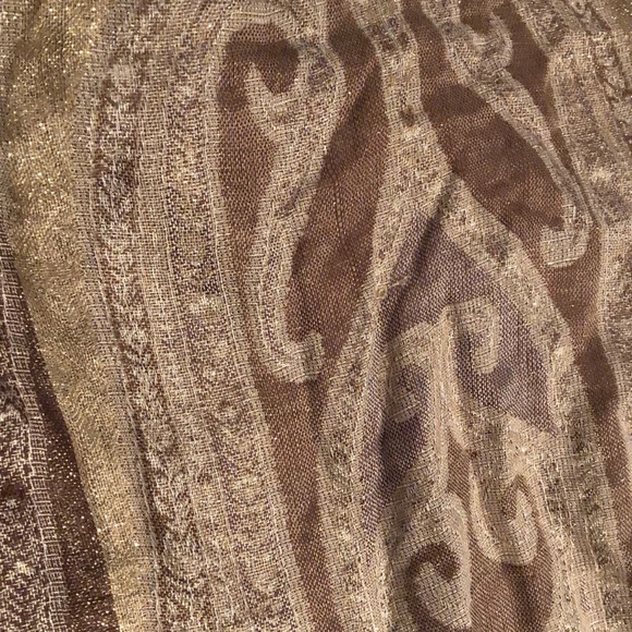 Shimmery 🤩 Gold Pashmina - Picture 3 of 4